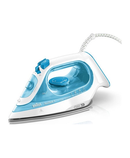 Braun | Iron | SI3053BL | Steam | 2400 W | Water tank capacity 270 ml | Continuous steam 45 g/min | Blue