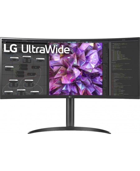 LG Curved Monitor 34WQ75C-B 34 ", IPS, QHD, 3440 x 1440, 21:9, 5 ms, 300 cd/m², Black, 60 Hz, HDMI ports quantity 2