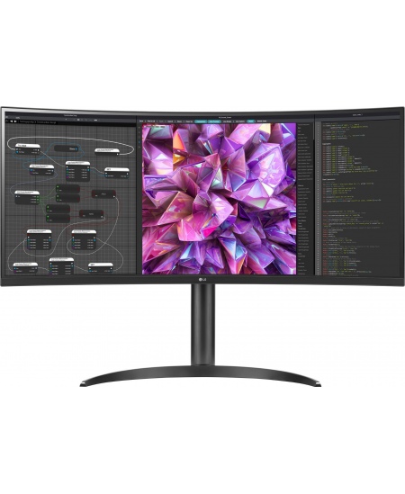 LG Curved Monitor 34WQ75C-B 34 ", IPS, QHD, 3440 x 1440, 21:9, 5 ms, 300 cd/m², Black, 60 Hz, HDMI ports quantity 2