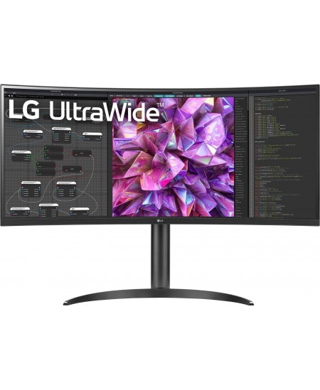LG Curved Monitor 34WQ75C-B 34 ", IPS, QHD, 3440 x 1440, 21:9, 5 ms, 300 cd/m², Black, 60 Hz, HDMI ports quantity 2
