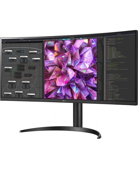 LG Curved Monitor 34WQ75C-B 34 ", IPS, QHD, 3440 x 1440, 21:9, 5 ms, 300 cd/m², Black, 60 Hz, HDMI ports quantity 2