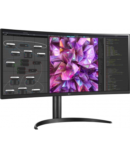 LG Curved Monitor 34WQ75C-B 34 ", IPS, QHD, 3440 x 1440, 21:9, 5 ms, 300 cd/m², Black, 60 Hz, HDMI ports quantity 2