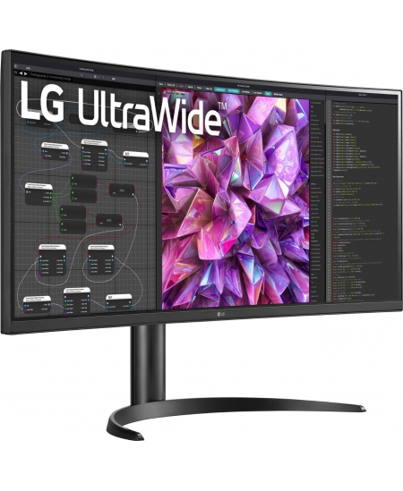 LG Curved Monitor 34WQ75C-B 34 ", IPS, QHD, 3440 x 1440, 21:9, 5 ms, 300 cd/m², Black, 60 Hz, HDMI ports quantity 2