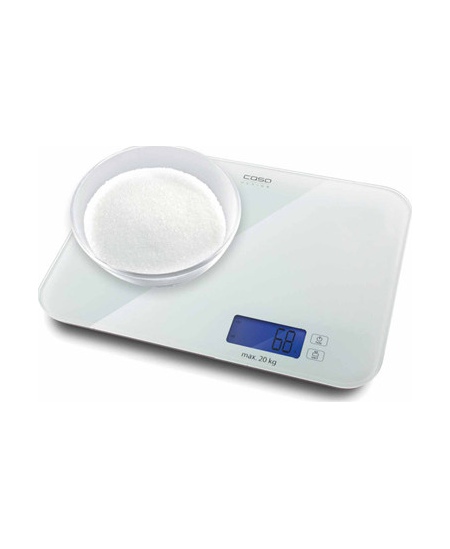 Caso | Designer kitchen scales LX 20 | 03294 | Maximum weight (capacity) 20 kg | Graduation 5 g | White