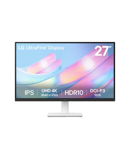 LG 27US500-W | 27 " | IPS | 16:9 | 60 Hz | 5 ms | 3840 x 2160 pixels | 240 cd/m² | HDMI ports quantity 2