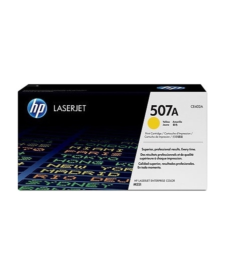 HP 507A (CE402A) Lazerinė kasetė, Geltona