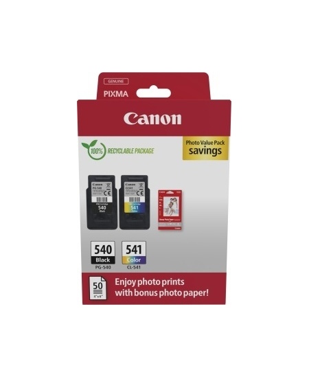 Canon PG-540/CL-541 (5225B013) Photo value pack Rašalinių kasečių komplektas, BK/CMY