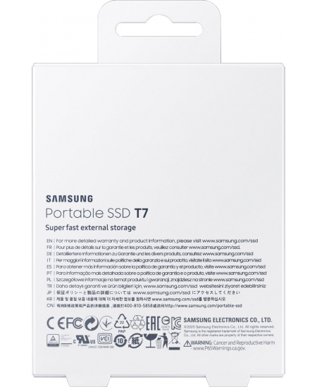Portable SSD | T7 | 2000 GB | USB 3.2 | Gray