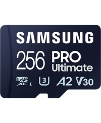 Samsung | MicroSD Card | PRO Ultimate | 256 GB | microSDXC Memory Card | Flash memory class U3, V30, A2 | SD adapter