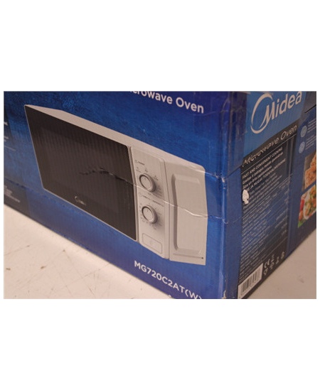 SALE OUT. Midea MG720C2AT Microwave oven with Grill, Microwave 700 W, Grill 1000 W, 20 L, White, DAMAGED PACKAGING | Microwave o
