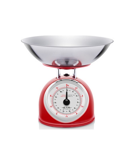 ETA | Kitchen scale | ETA577790030 Storio | Maximum weight (capacity) 5 kg | Graduation 25 g | Red