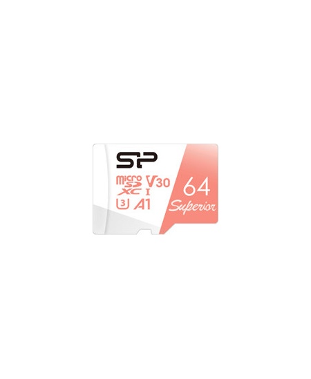 Silicon Power Superior | 64 GB | microSDXC | Flash memory class 10