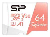 Silicon Power Superior | 64 GB | microSDXC | Flash memory class 10