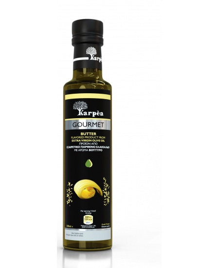 Alyvuogių aliejus KARPEA, Gourmet, extra virgin, sviesto skonio, 250 ml