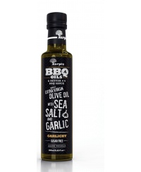 Alyvuogių aliejus KARPEA, BBQ, extra virgin, su rūkyta jūros druska, česnaku 250 ml