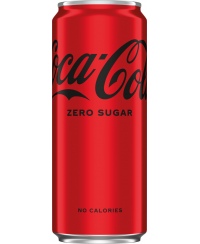 Gazuotas gaivusis gėrimas COCA COLA Zero, 0.33l, skardinė D