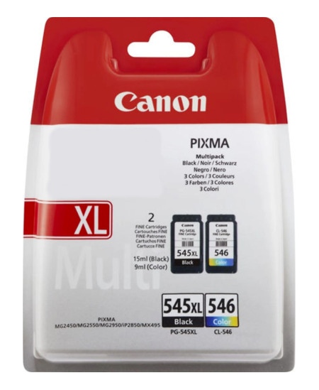 Canon PG-545XL/CL-546 (8286B010) Rašalinių kasečių komplektas, BK/CMY