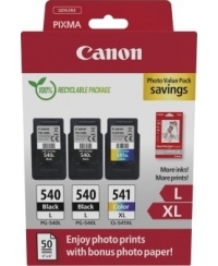 Canon PG-540L/CL-541XL (5224B015) Photo value pack Rašalinių kasečių komplektas, BK/CMY
