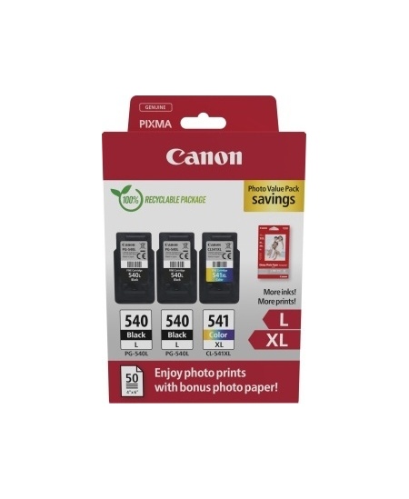 Canon PG-540L/CL-541XL (5224B015) Photo value pack Rašalinių kasečių komplektas, BK/CMY