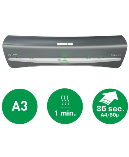 Laminavimo aparatas LEITZ Office A3, sidabro  sp.