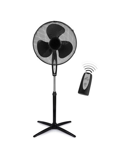 Tristar | Fan | VE-5899 | Stand Fan | Black | Diameter 40 cm | Number of speeds 3 | Oscillation | 45 W | Remote control