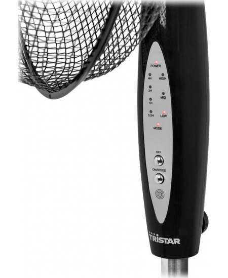 Tristar | Fan | VE-5899 | Stand Fan | Black | Diameter 40 cm | Number of speeds 3 | Oscillation | 45 W | Remote control