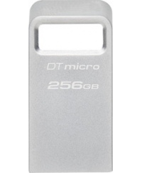 Kingston | USB 3.2 Flash Drive | DataTraveler micro | 256 GB | USB 3.2 | Silver
