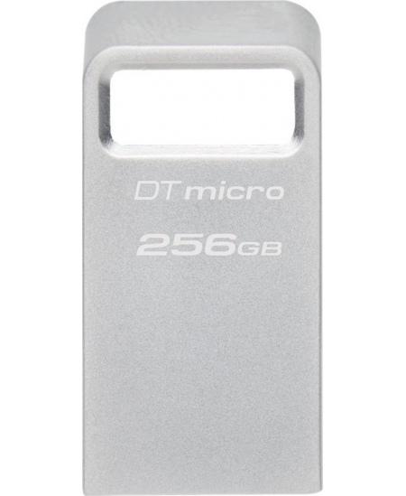 Kingston | USB 3.2 Flash Drive | DataTraveler micro | 256 GB | USB 3.2 | Silver