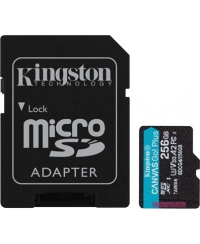 Kingston | Canvas Go! Plus | 256 GB | microSD | Flash memory class Class 10, UHS-I, U3, V30, A2