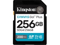 Kingston | Canvas Go! Plus | 256 GB | SD | Flash memory class Class 10, UHS-I, U3, V30