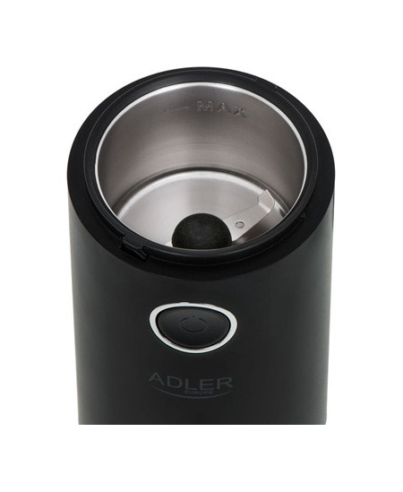 Adler | Coffee grinder | AD4446bs | 150 W | Coffee beans capacity 75 g | Lid safety switch | Black