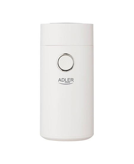 Adler | Coffee grinder | AD4446wg | 150 W | Coffee beans capacity 75 g | Lid safety switch | White