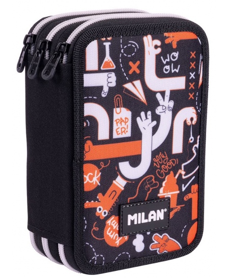 Penalas MILAN Fingers, trijų skyrių, užpildytas