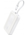 Anker Power Bank, Built-In USB-C Cable, 30W | A1688H21 | 10000 mAh | White