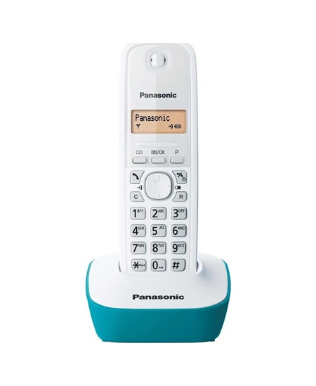 Panasonic | Cordless phone | KX-TG1611FXC | Built-in display | Caller ID | White | Conference call | Wireless connection