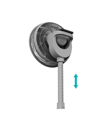 Duux | Fan | Whisper 2 | Stand Fan | Gray | Diameter 34 cm | Number of speeds 26 | Oscillation | 1.6-19 W | Remote control