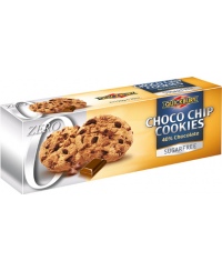 Sausainiai su šokolado gabaliukais 40%, 126 g