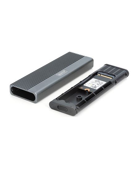 Digitus USB M.2 hard disk enclosure, SSD, external, NVMe + SATA, 10Gbps (NVMe) 6 Gbps (SATA), USB3.1 Gen2 | DA-71156