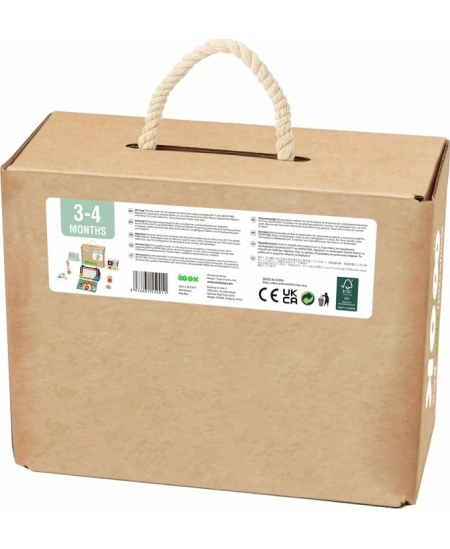 TOOKY TOY Box Pudełko XXL Montessori Edukacyjne 6w1 Sensoryczne 3-4 Mies