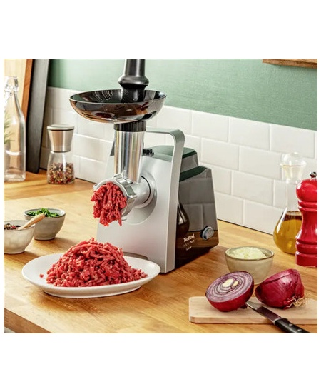 TEFAL | Meat Grinder | NE109838 | Stainless Steel/Black | 1400 W | Number of speeds 1 | Throughput (kg/min) 1.7