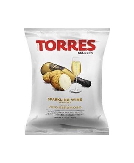 Bulvių traškučiai, TORRES, putojančio vyno skonio, 150 g.