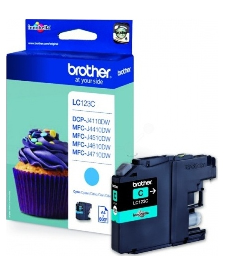Brother LC123 (LC123C) Rašalinė kasetė, Žydra