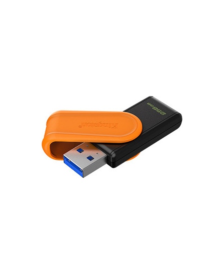 Kingston USB Flash Drive | DataTraveler Exodia S | 256 GB | USB 3.2 Gen 1 | Black/Orange