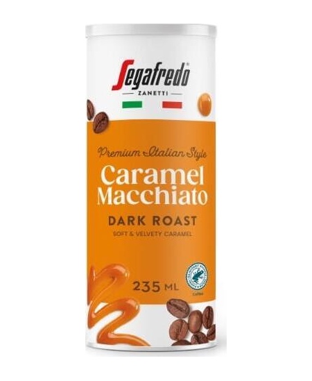 Šaltos kavos gėrimas SEGAFREDO Caramel Macchiato, 235 ml