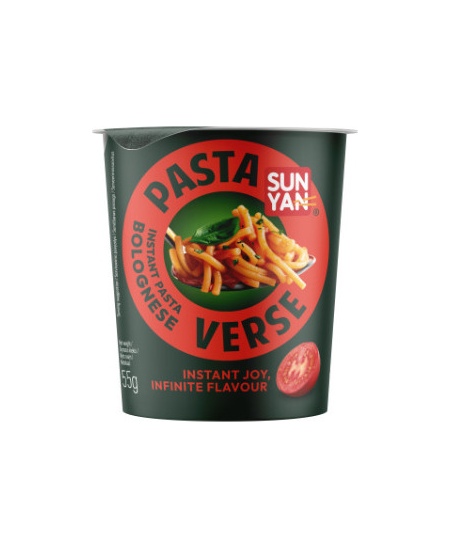 Greitai paruošiami makaronai SUN YAN, Pasta Verse, su bolonijos padažu, 55g