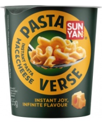 Greitai paruošiami makaronai SUN YAN, Pasta Verse, su sūrio ir grietinėlės padažu, 55g