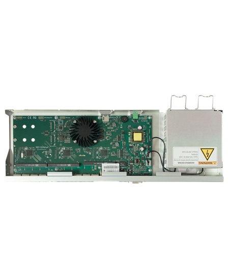 Mikrotik Wired Ethernet Router RB1100x4, 1U Rackmount, Quad core 1.4GHz CPU, 1 GB RAM, 128 MB, 13xGigabit LAN, 1xSerial console 