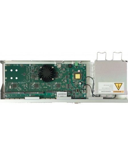 Mikrotik Wired Ethernet Router RB1100x4, 1U Rackmount, Quad core 1.4GHz CPU, 1 GB RAM, 128 MB, 13xGigabit LAN, 1xSerial console 