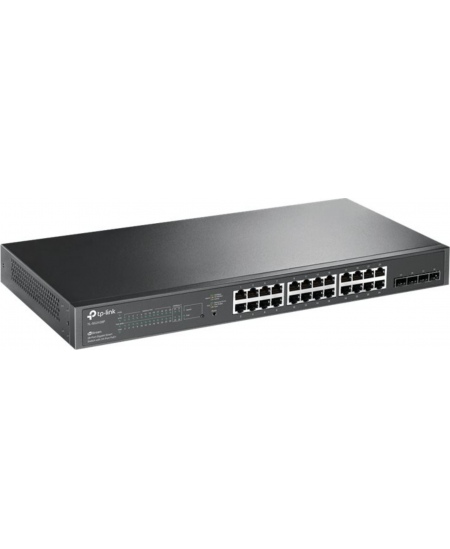 TP-LINK | JetStream 28-Port Gigabit Smart Switch | TL-SG2428P | Web Managed | Rackmountable | SFP ports quantity 4 | PoE+ ports 