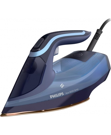 Philips | DST8020/20 Azur 8000 Series | Steam Iron | 3000 W | Water tank capacity 300 ml | Continuous steam 55 g/min | Light blu